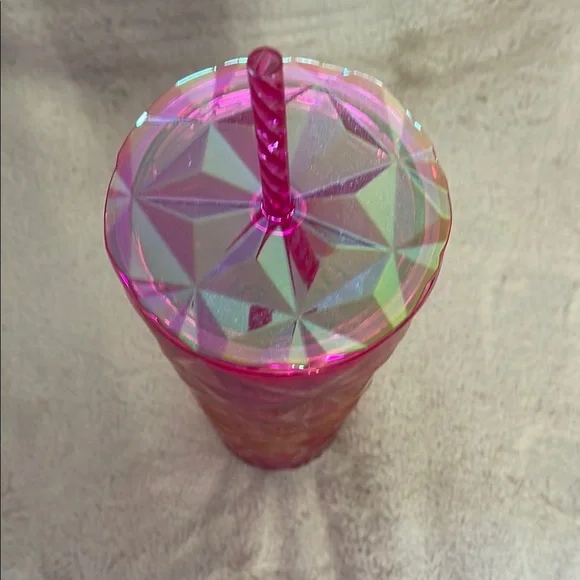 Starbucks Pink Textured Water Bottle - Picture 5 of 6